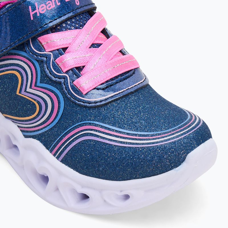 Кросівки дитячі SKECHERS Heart Lights Retro Hearts navy leather/multi trim 7