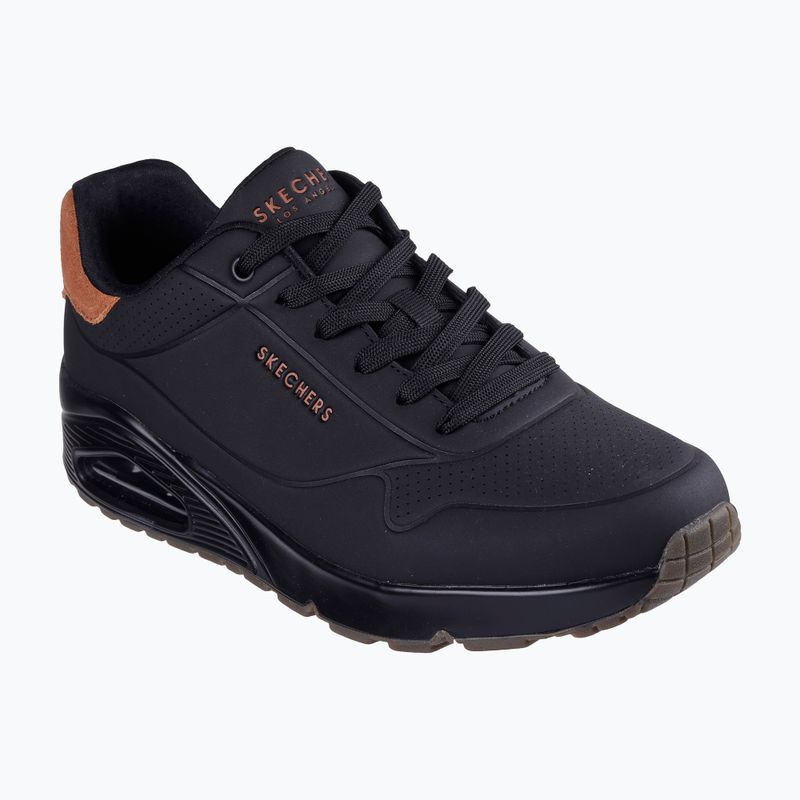 Чоловічі туфлі SKECHERS Uno Suited On Air чорні/каштанові 8