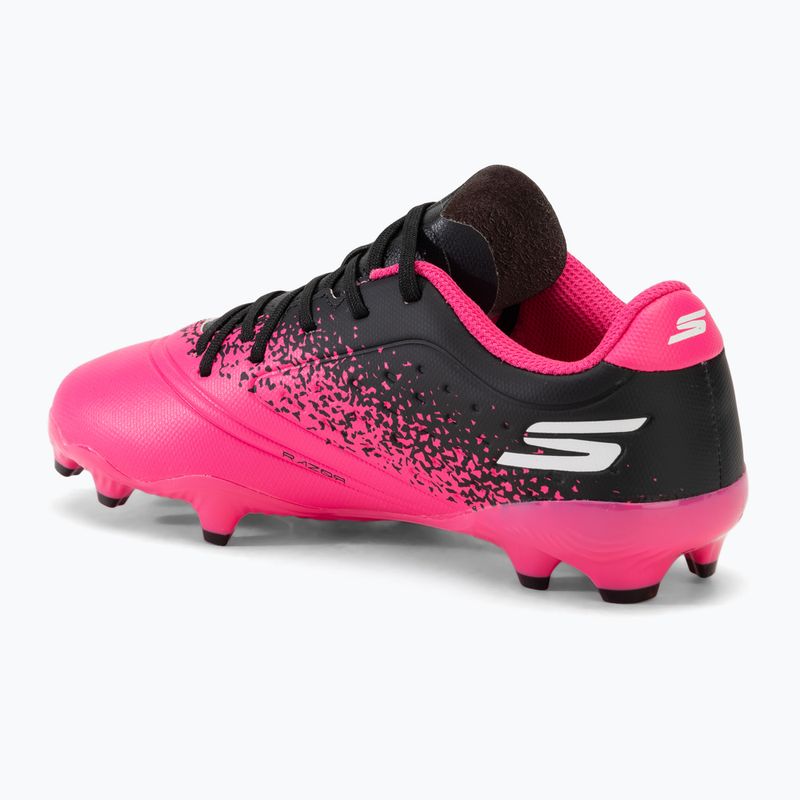 Кросівки футбольні дитячі Skechers Razor Gold 1.5 FG black/pink 3