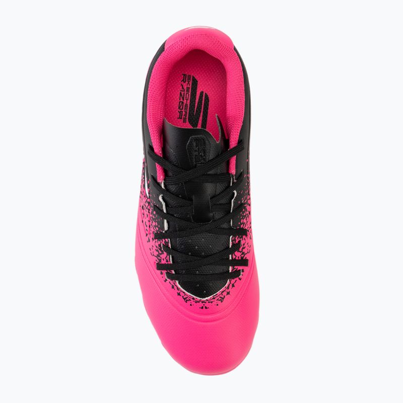 Кросівки футбольні дитячі Skechers Razor Gold 1.5 FG black/pink 5