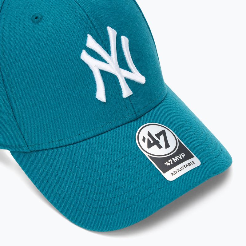 Кепка 47 Brand MLB New York Yankees MVP dark teal 3