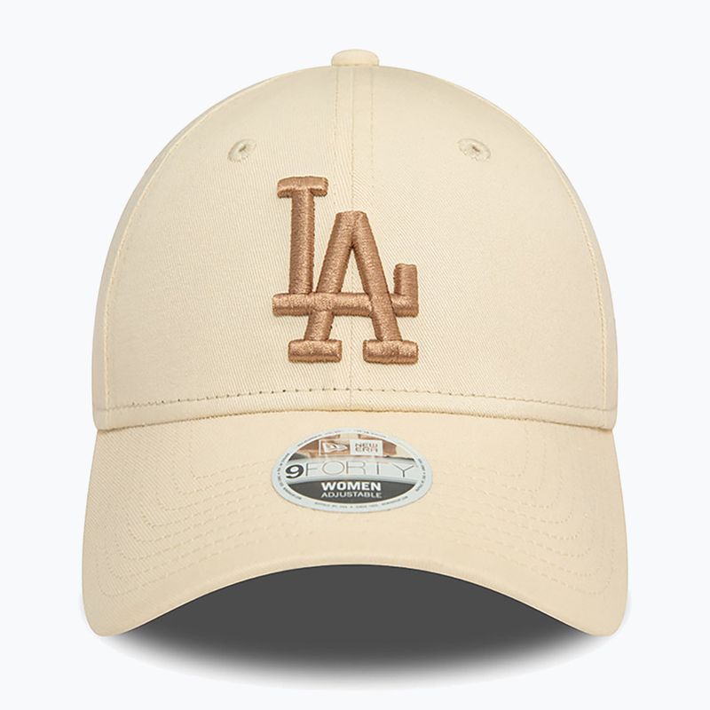 Жіноча бейсболка New Era Wmns Le 940 La Dodgers світло-бежева 3