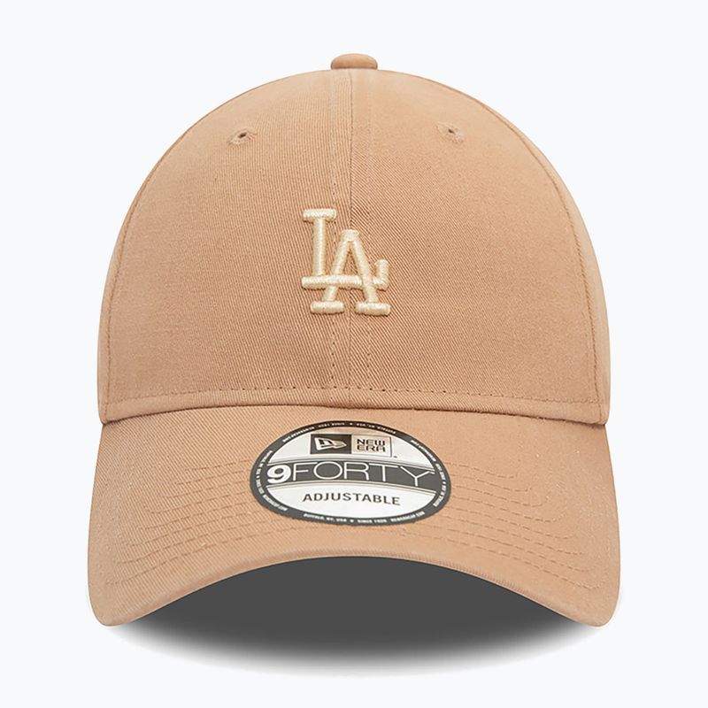 Бейсболка New Era Washed 940 La Dodgers медно-бежевого кольору 3