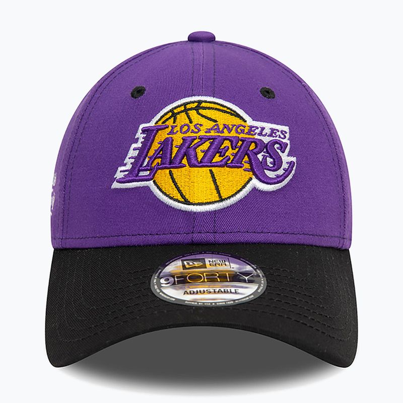 Бейсболка New Era Side Patch 940 Lakers фіолетова 4