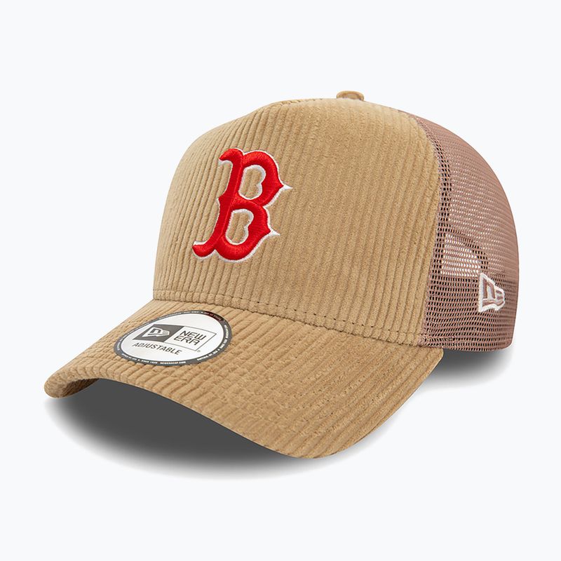 Нова бейсболка Era Cord Trucker Red Sox медно-бежевого кольору 2