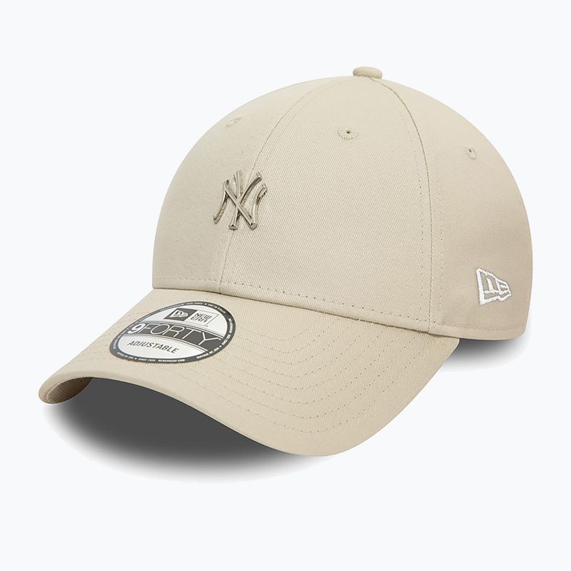 Бейсболка New Era Metallic Pin 940 Nyy світло-бежева 2