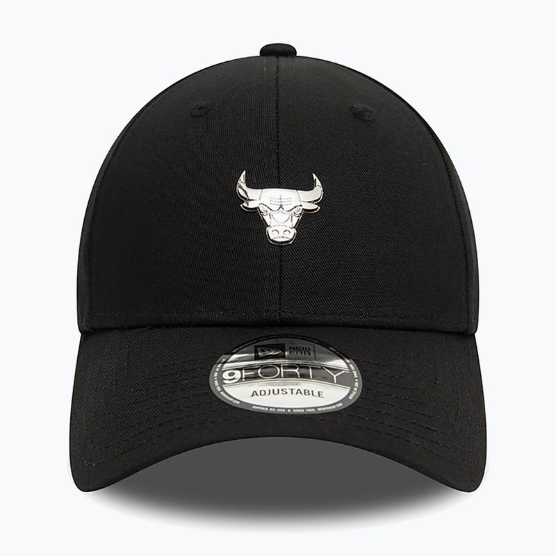 Бейсболка New Era Metallic Pin 940 Bulls чорна 3