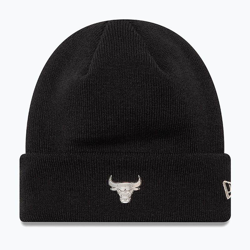 Зимова шапка New Era Metallic Beanie Bulls чорна