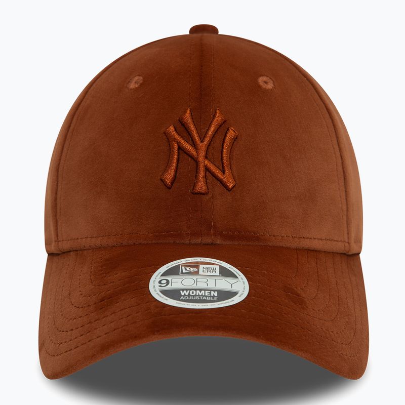 Кепка жіноча New Era Velour Midi 9FORTY New York Yankees brown 3