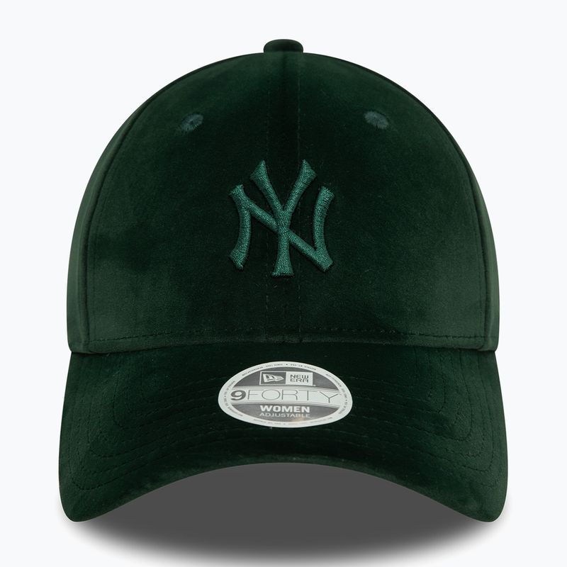 Кепка жіноча New Era Velour Midi 9FORTY New York Yankees dark green 3