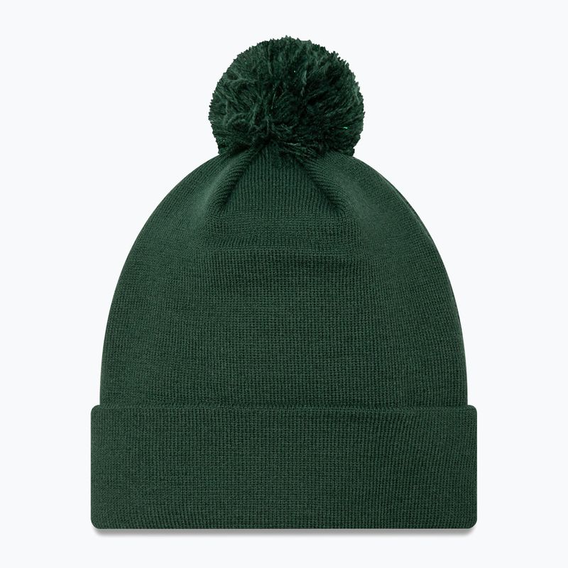 Кепка жіноча New Era Metallic Bobble Knit Beanie Los Angeles Dodgers dark green 2
