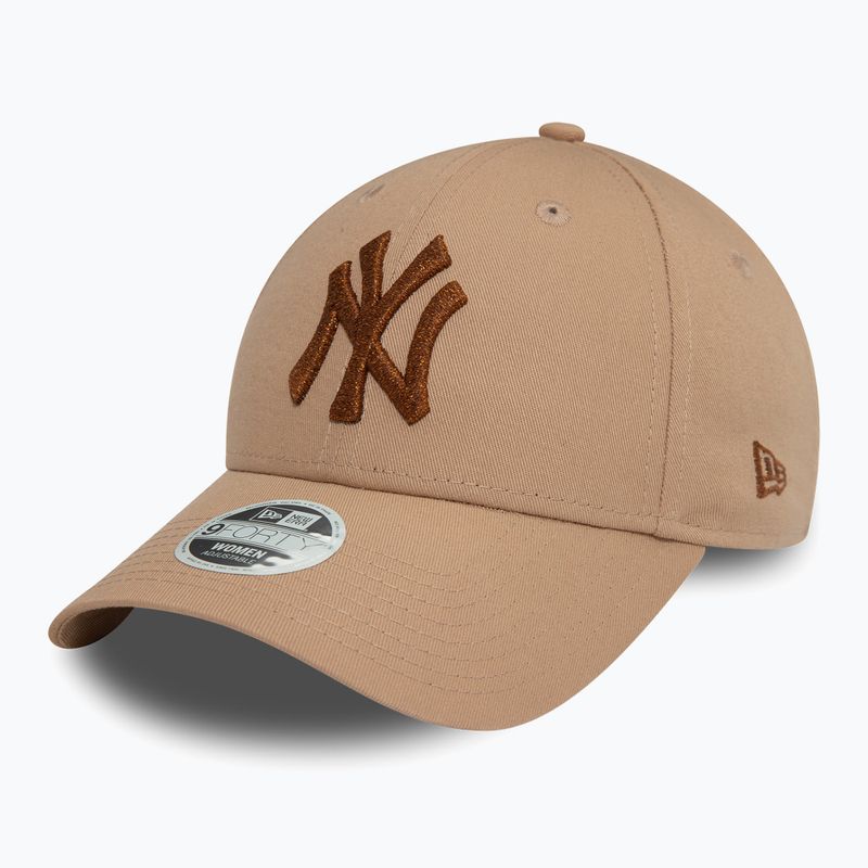 Кепка жіноча New Era Metallic 9FORTY New York Yankees beige 2
