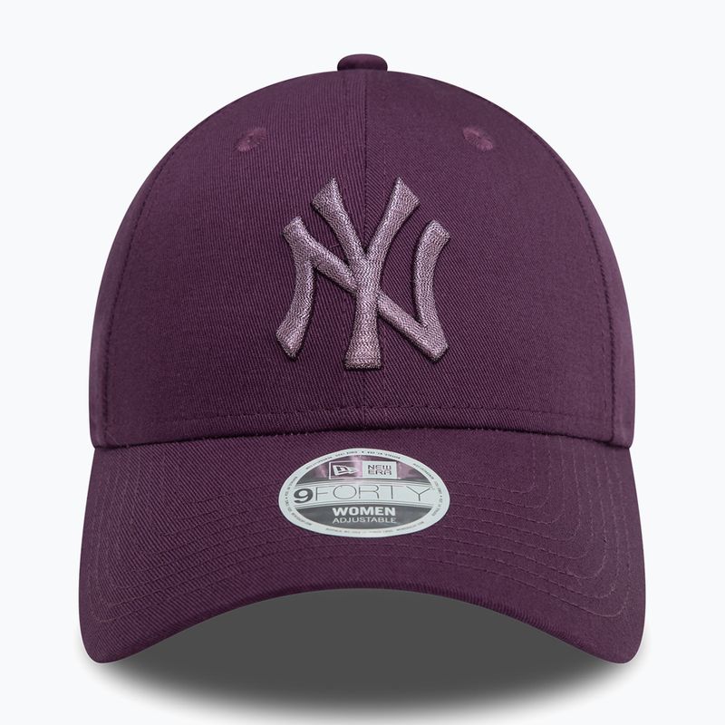 Кепка жіноча New Era Metallic 9FORTY New York Yankees dark purple 3