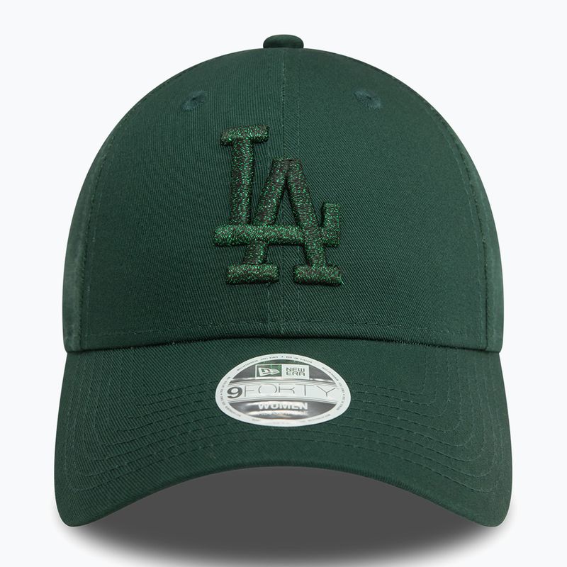 Кепка жіноча New Era Metallic 9FORTY Los Angeles Dodgers dark green 3