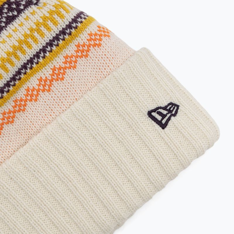 Шапка зимова жіноча New Era Rail Isle Cuff Knit Beanie light beige 3