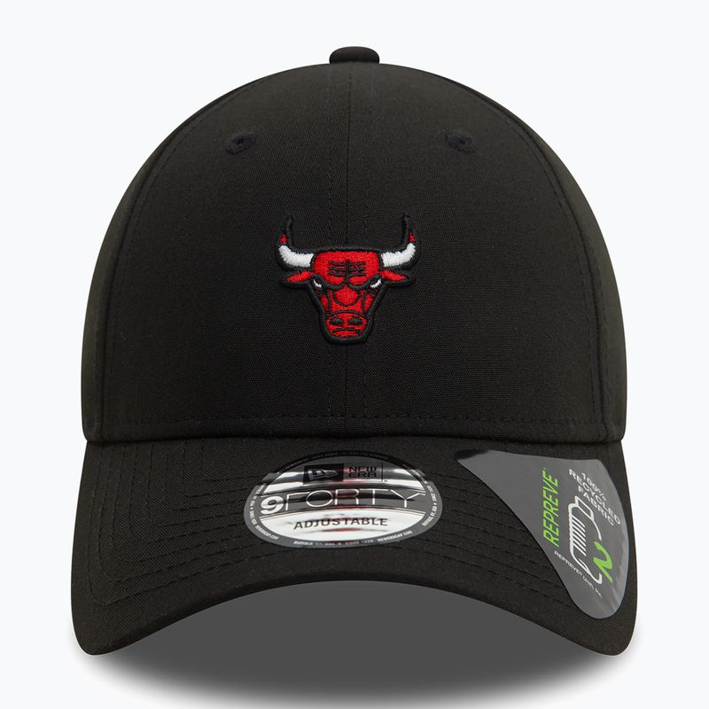 Кепка New Era Repreve Mini Logo 9FORTY Chicago Bulls black 3