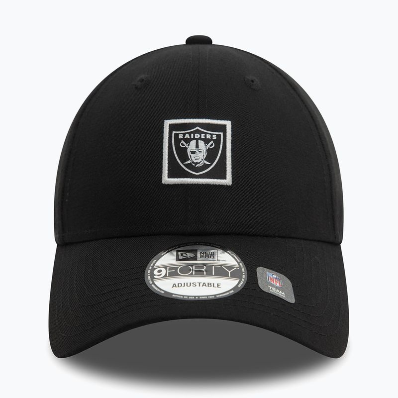 Кепка New Era Metallic Patch 9FORTY Las Vegas Raiders black 3