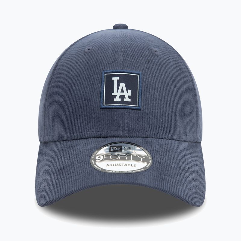 Бейсболка New Era Cord Patch 9FORTY Los Angeles Dodgers темно-синя 3