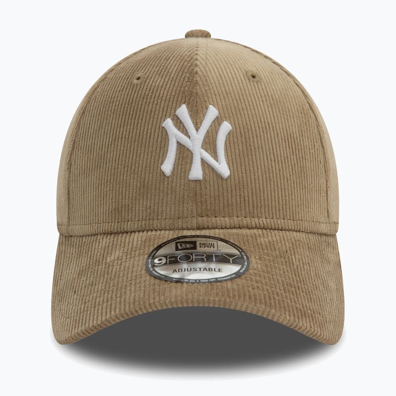 Бейсболка New Era Cord 9FORTY New York Yankees бежева 3