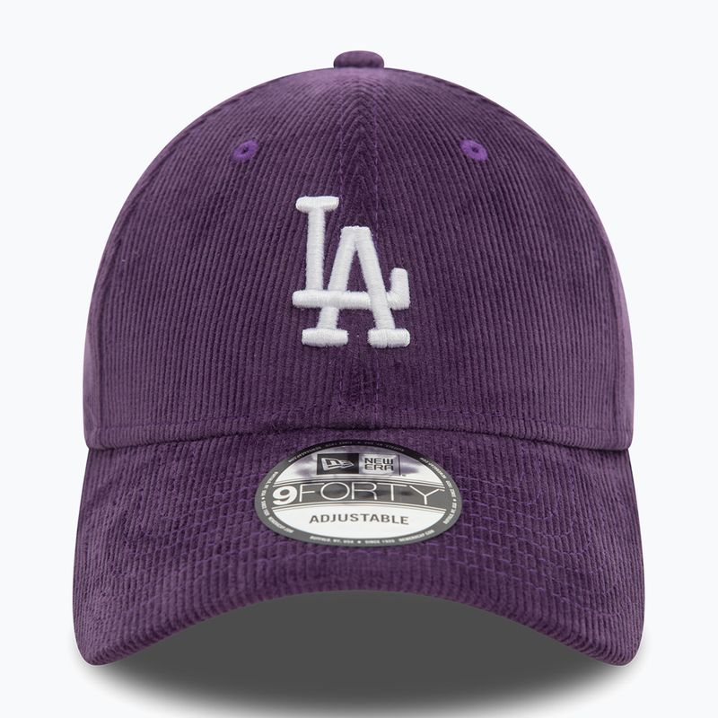 Кепка New Era Cord 9FORTY Los Angeles Dodgers dark purple 3