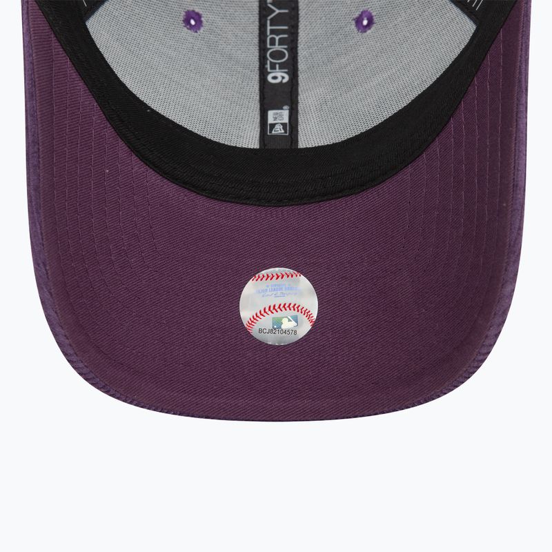 Кепка New Era Cord 9FORTY Los Angeles Dodgers dark purple 5