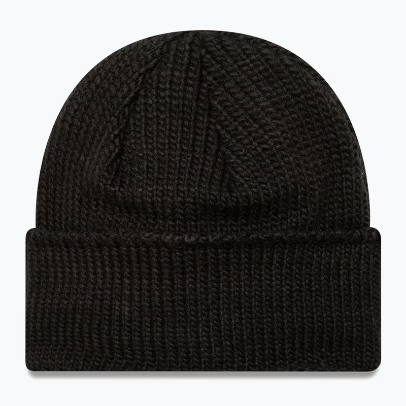 Шапка зимова New Era Metal Pin Wide Cuff Knit Beanie black 2