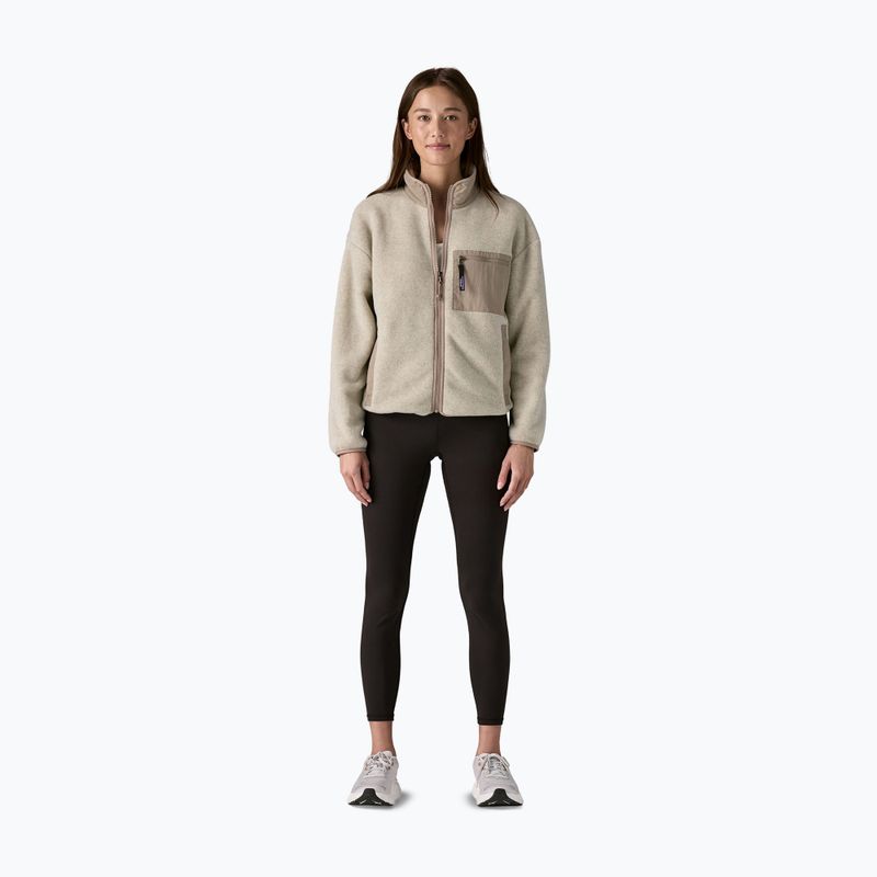Кофта флісова жіноча Patagonia Synch oatmeal heather w/seabird grey 2