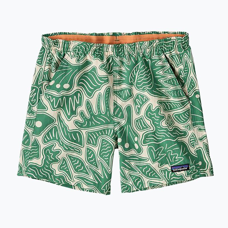 Шорти жіночі Patagonia Baggies 5" bees and flowers/heartleaf green