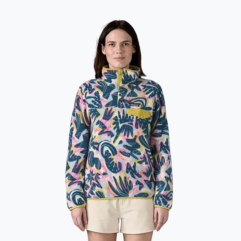 Кофта трекінгова жіноча Patagonia LW Synch Snap-T P/O wild botanist/tidal teal