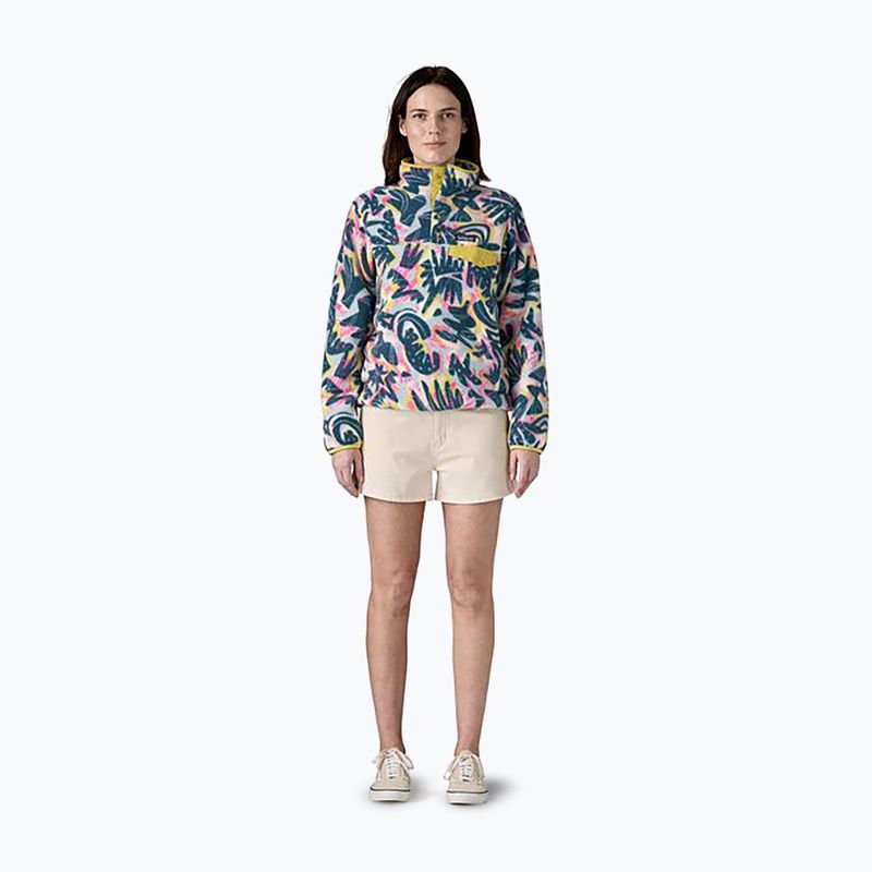Кофта трекінгова жіноча Patagonia LW Synch Snap-T P/O wild botanist/tidal teal 2