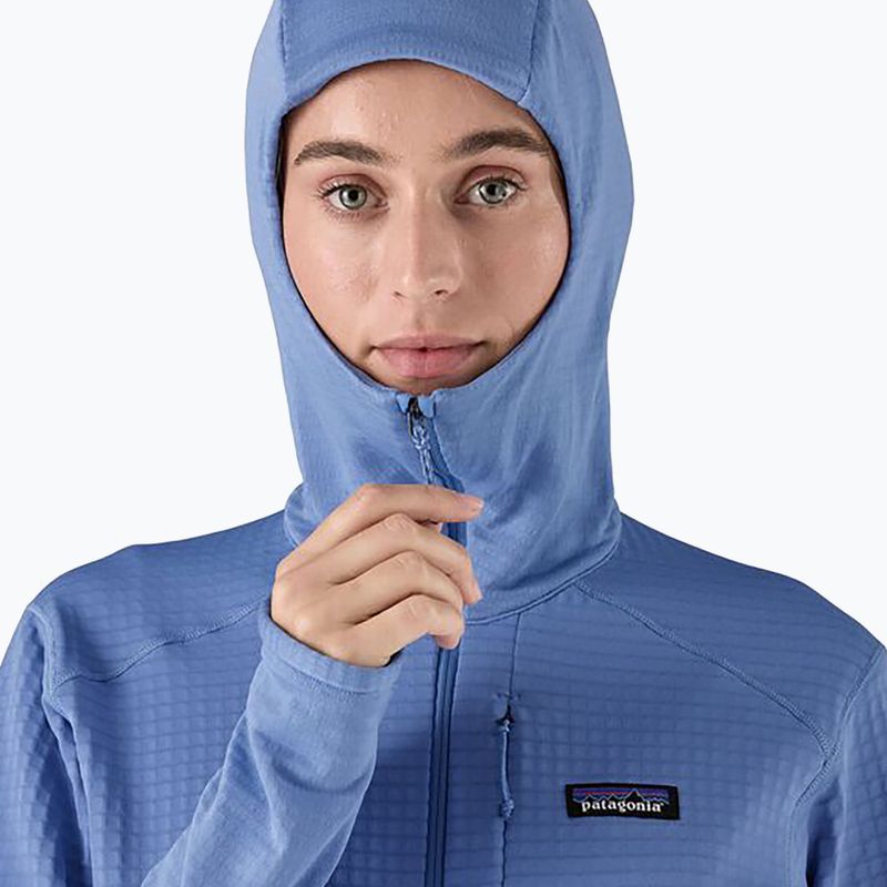 Жіноча софтшелл-куртка Patagonia R1 Hybrid Pullover Hoody темно-синього кольору 5