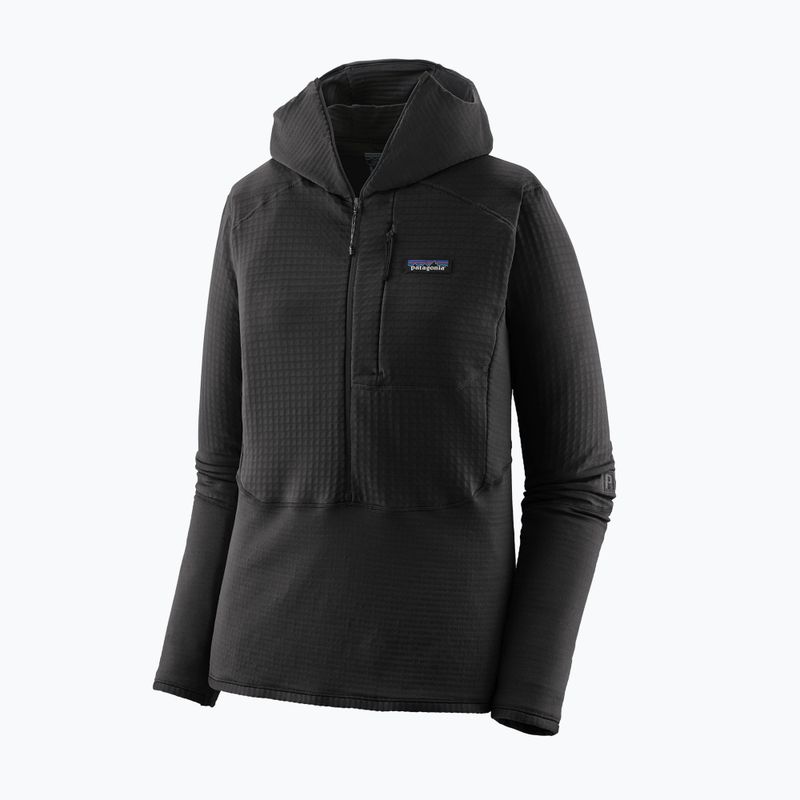 Жіноча софтшелл куртка Patagonia R1 Hybrid Pullover Hoody чорний 3