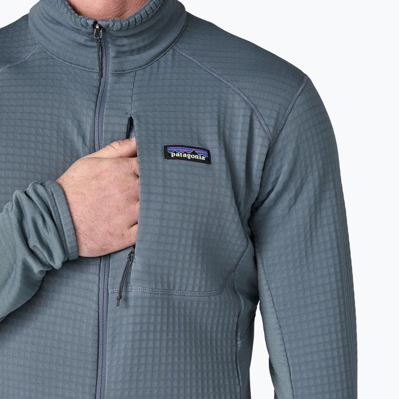 Кофта флісова чоловіча Patagonia R1 Hybrid utility blue 7