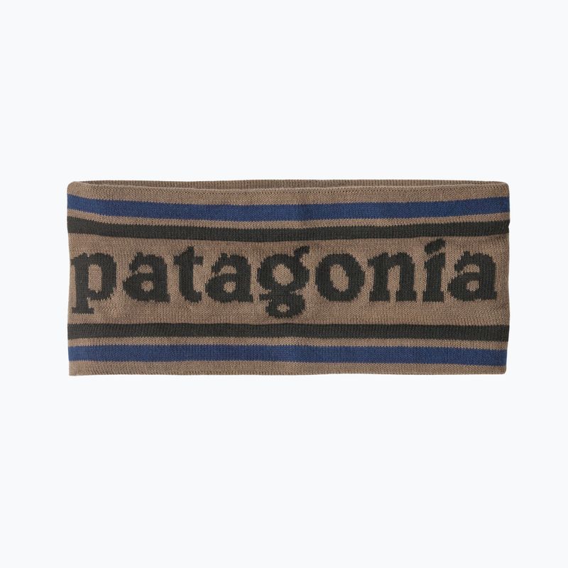 Пов'язка на голову жіноча Patagonia Powder Town park stripe: marlow brown
