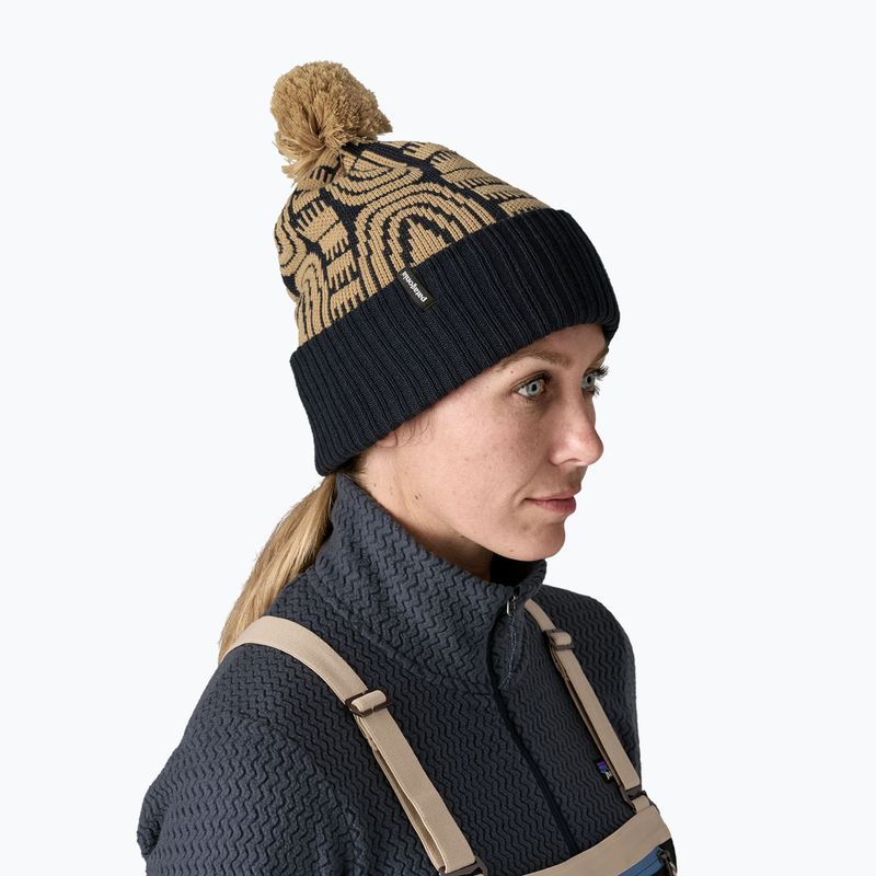 Шапка зимова Patagonia Powder Town flow: sunken blue 2
