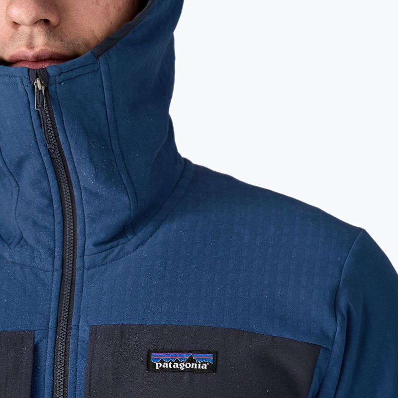 Куртка софтшел чоловіча Patagonia R2 TechFace Hoody clement blue 6