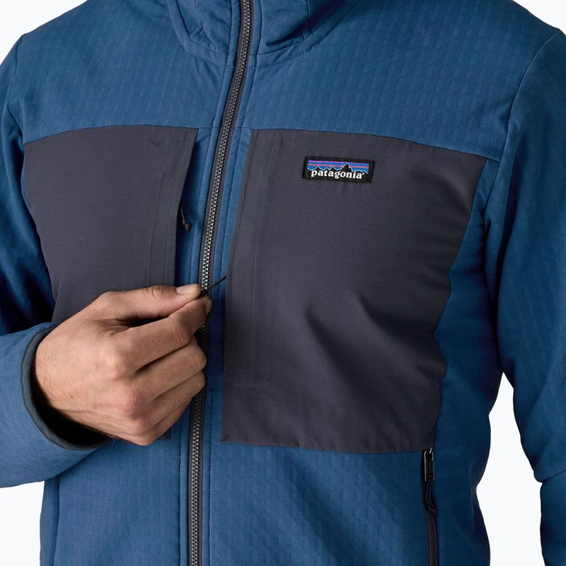 Куртка софтшел чоловіча Patagonia R2 TechFace Hoody clement blue 7