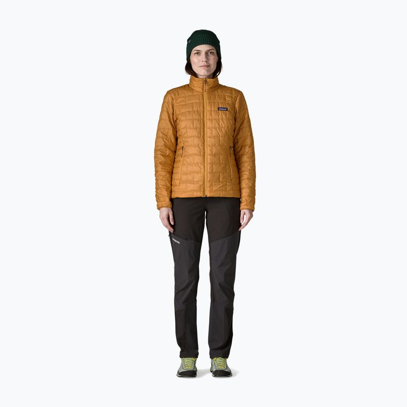 Куртка утеплена жіноча Patagonia Nano Puff smolder talon gold 2