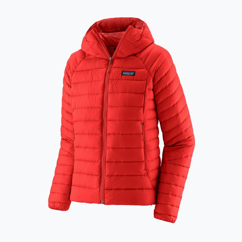 Пуховик жіночий Patagonia Down Sweater Hoody sizzle red