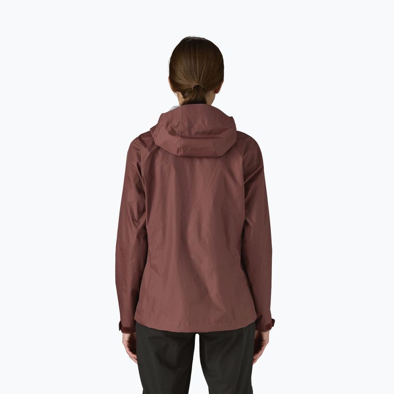 Куртка-дощовик жіноча Patagonia Torrentshell 3L Rain dark ruby 2