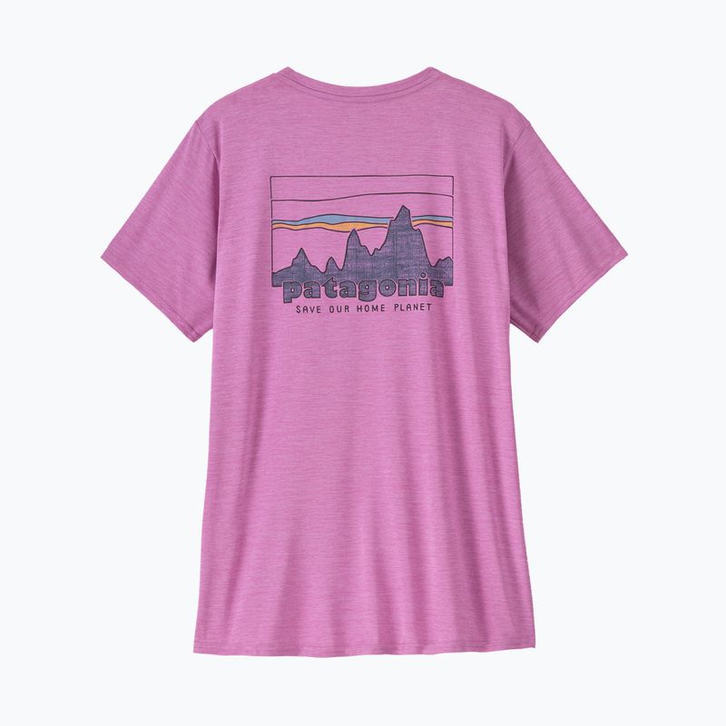 Футболка жіноча Patagonia Cap Cool Daily Graphic Shirt '73 skyline / brisk purple x-dye 5
