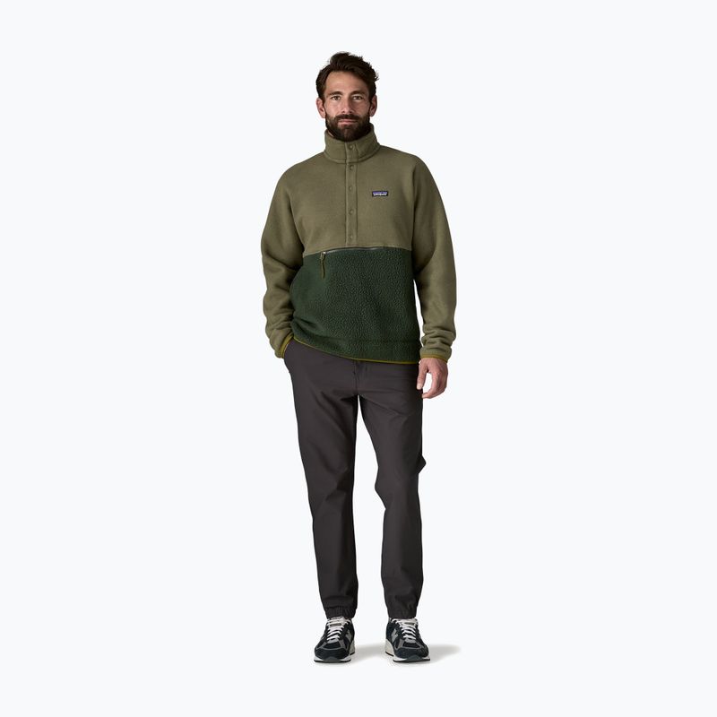 Кофта трекінгова чоловіча Patagonia Retro Pile 1 / 2 Snap P / O old growth green 2