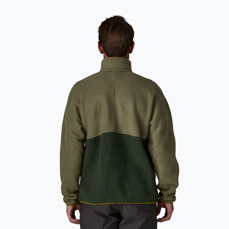 Кофта трекінгова чоловіча Patagonia Retro Pile 1 / 2 Snap P / O old growth green 3
