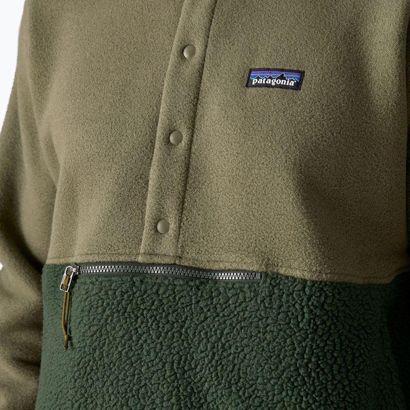 Кофта трекінгова чоловіча Patagonia Retro Pile 1 / 2 Snap P / O old growth green 6