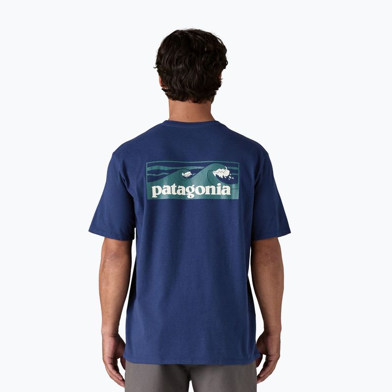 Футболка чоловіча Patagonia Boardshort Logo Pocket Responsibili clement blue 2