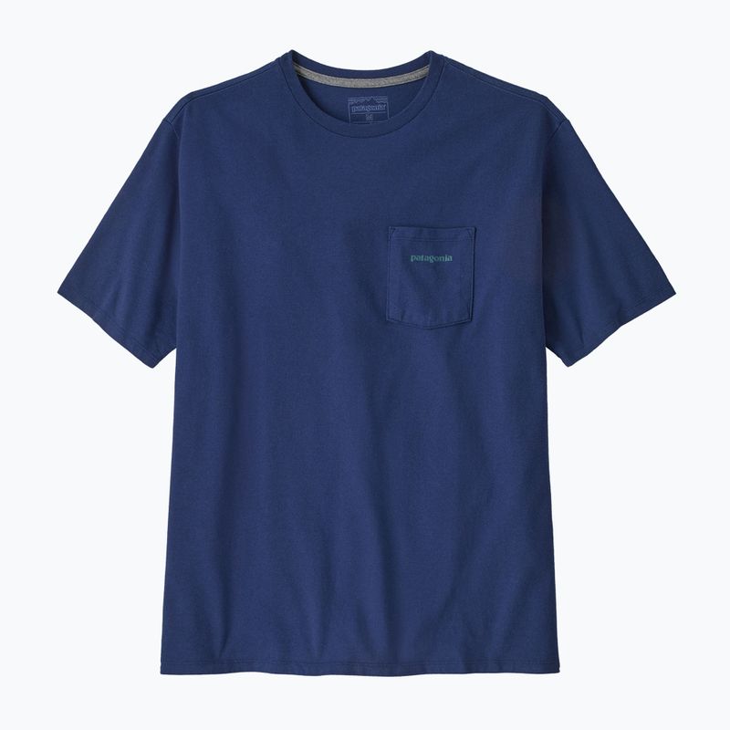 Футболка чоловіча Patagonia Boardshort Logo Pocket Responsibili clement blue 4