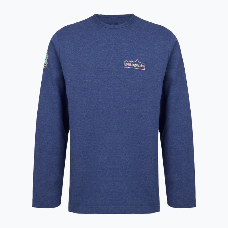 Кофта чоловіча Patagonia Lightweight Unity Fitz Wildrise Crew clement blue