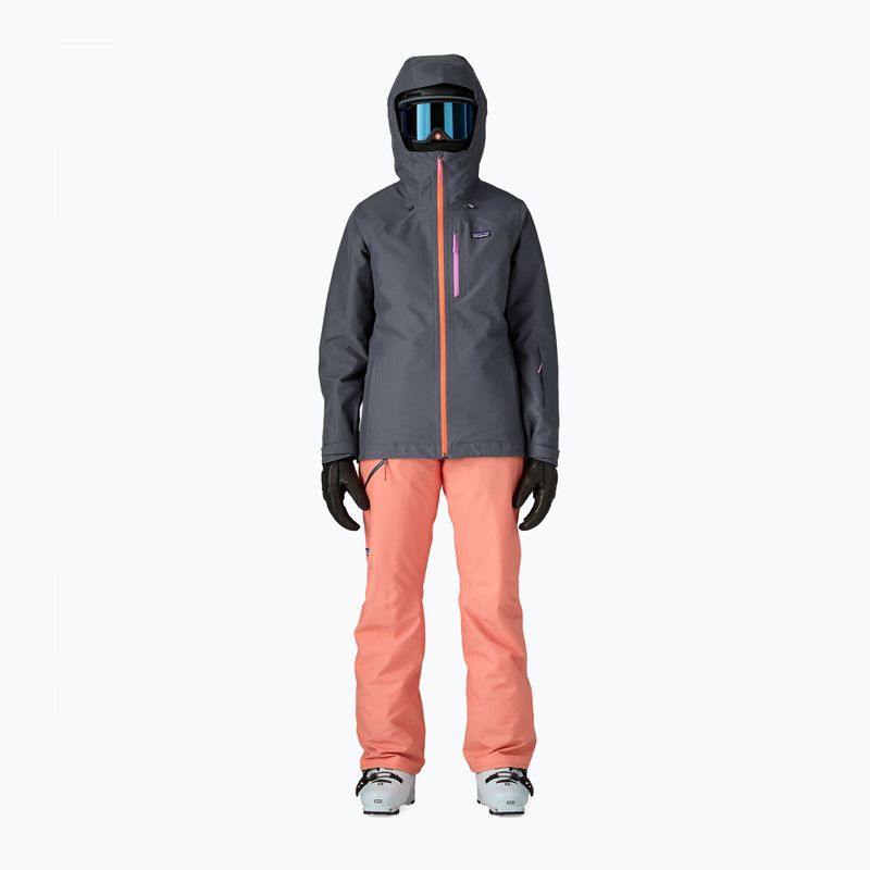 Куртка-дощовик жіноча Patagonia Insulated Powder Town smolder blue w / orange peel 2