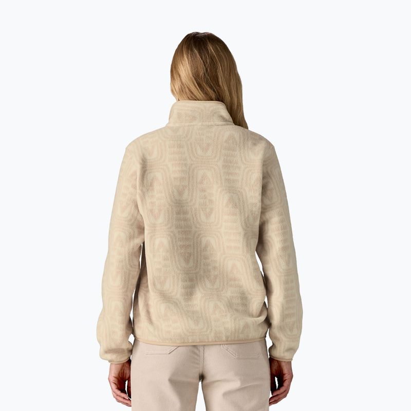 Кофта трекінгова жіноча Patagonia LW Synch Snap-T P / O flow: dyno white 3