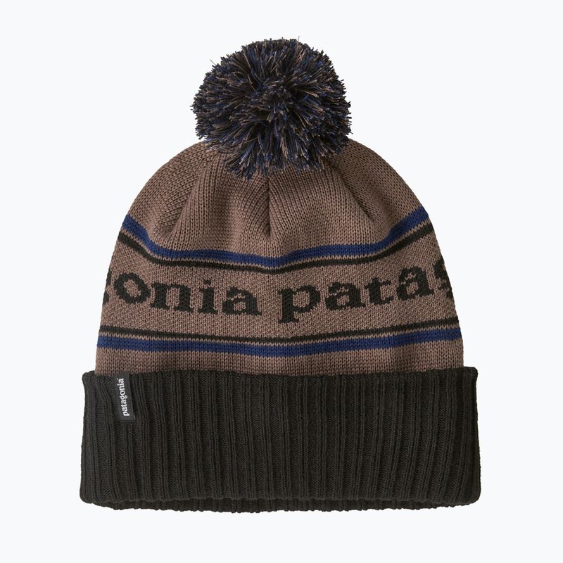 Шапка зимова Patagonia Powder Town park stripe: marlow brown